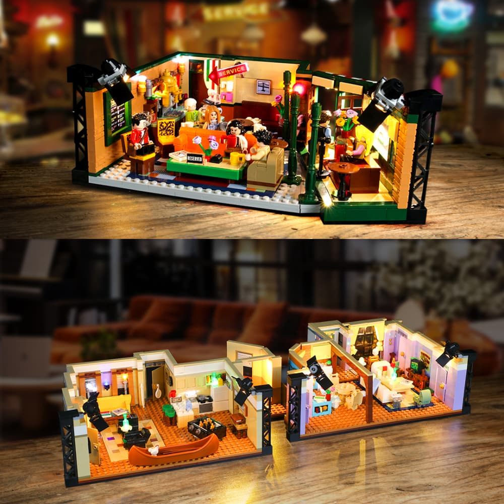 Kit d'éclairage pour amis Central Perk 21319-BriksMax