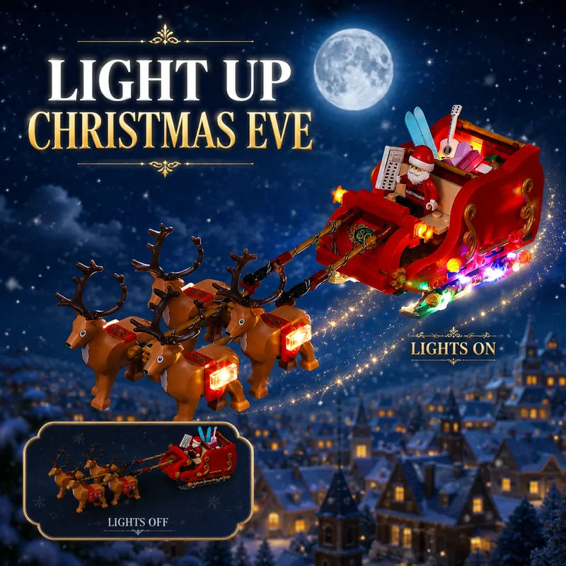 Kit d'éclairage pour le traîneau du père Noël 40499 (bon à afficher)