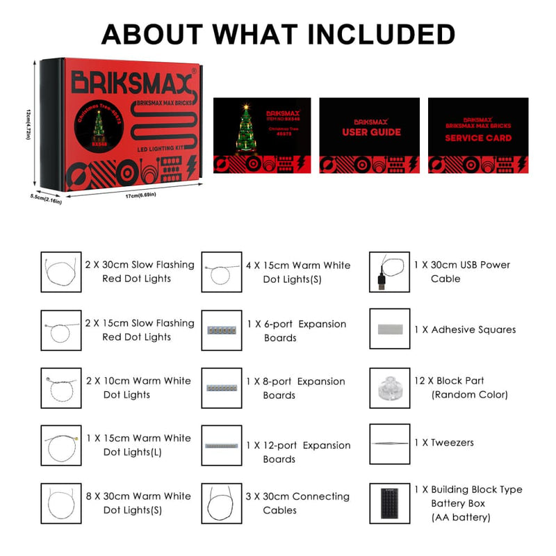 Briksmax Light Kit For Christmas Tree 40573