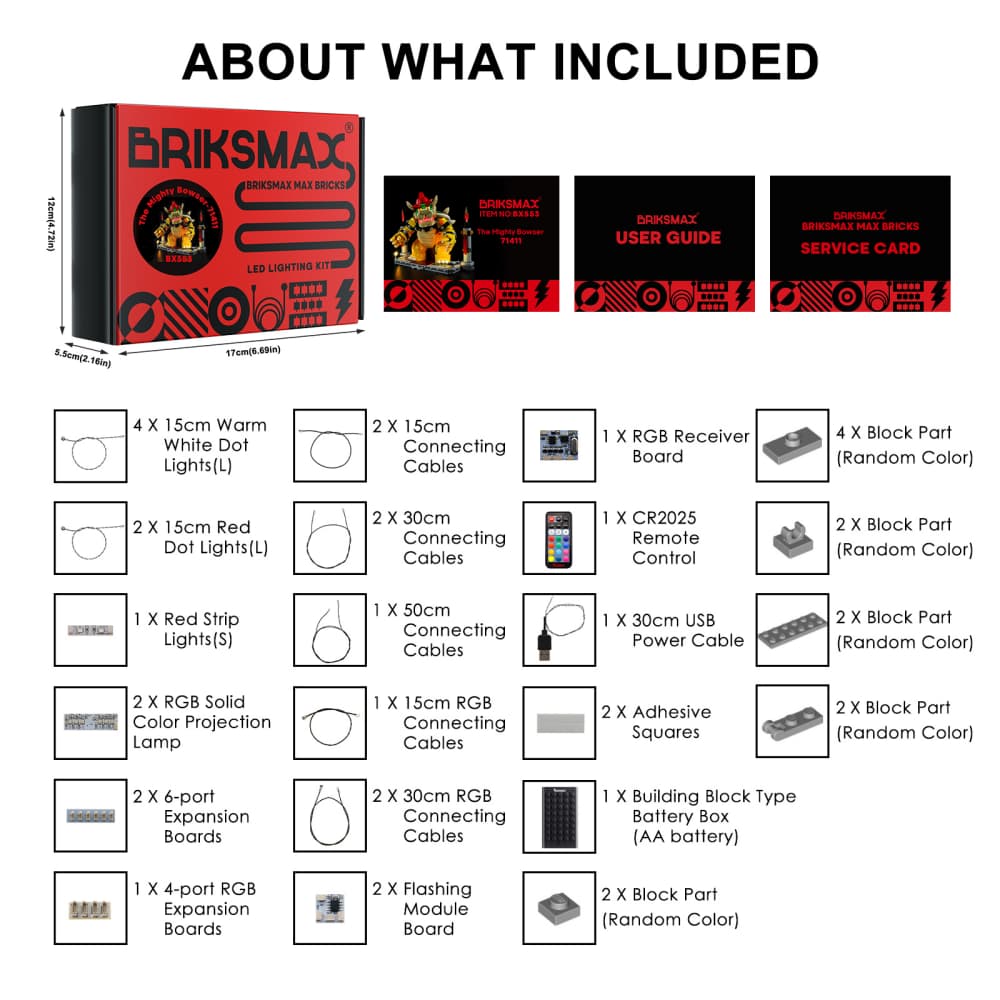 Light kit for The Mighty Bowser 71411-Briksmax(Remote Version)