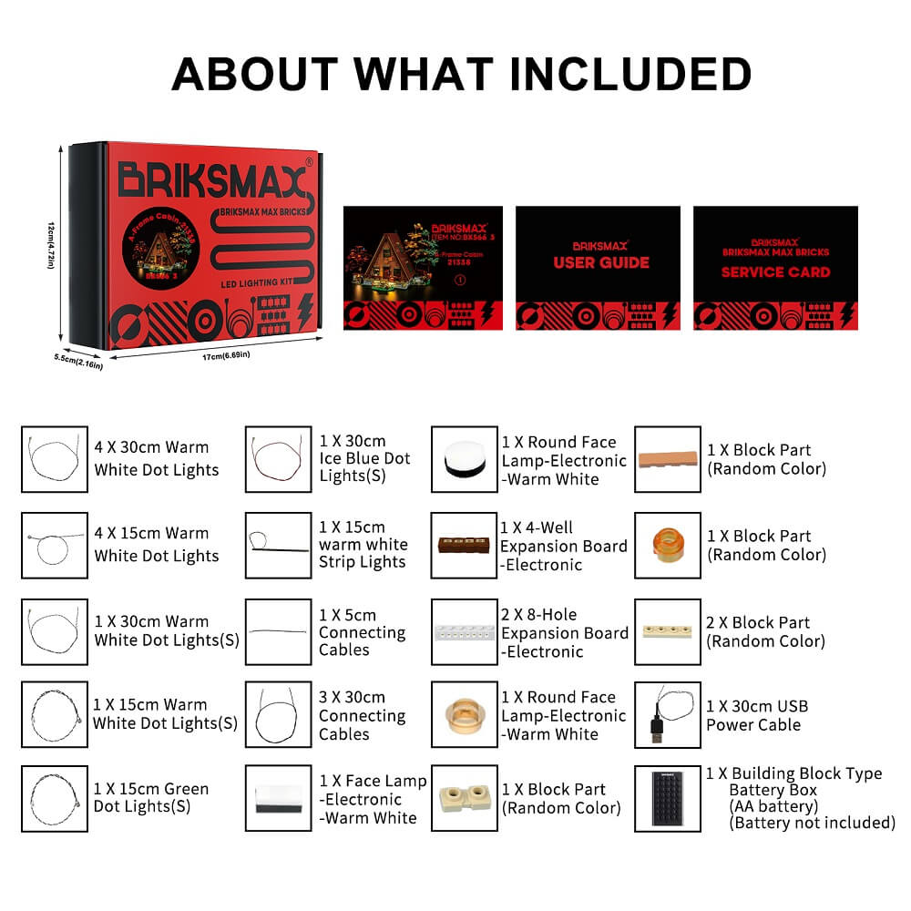 Light Kit For A-Frame Cabin 21338 - Briksmax 2.0