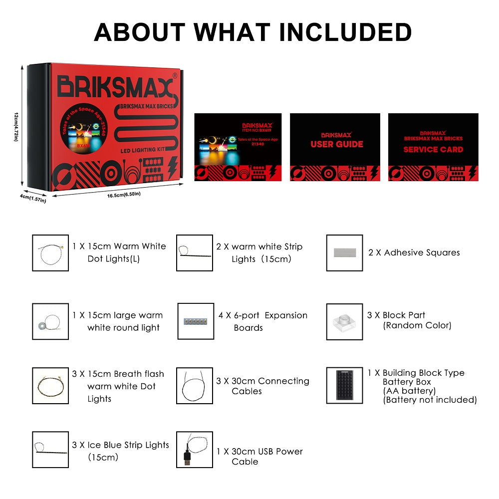 Kit d'éclairage pour Tales of the Space Age 21340-Briksmax 