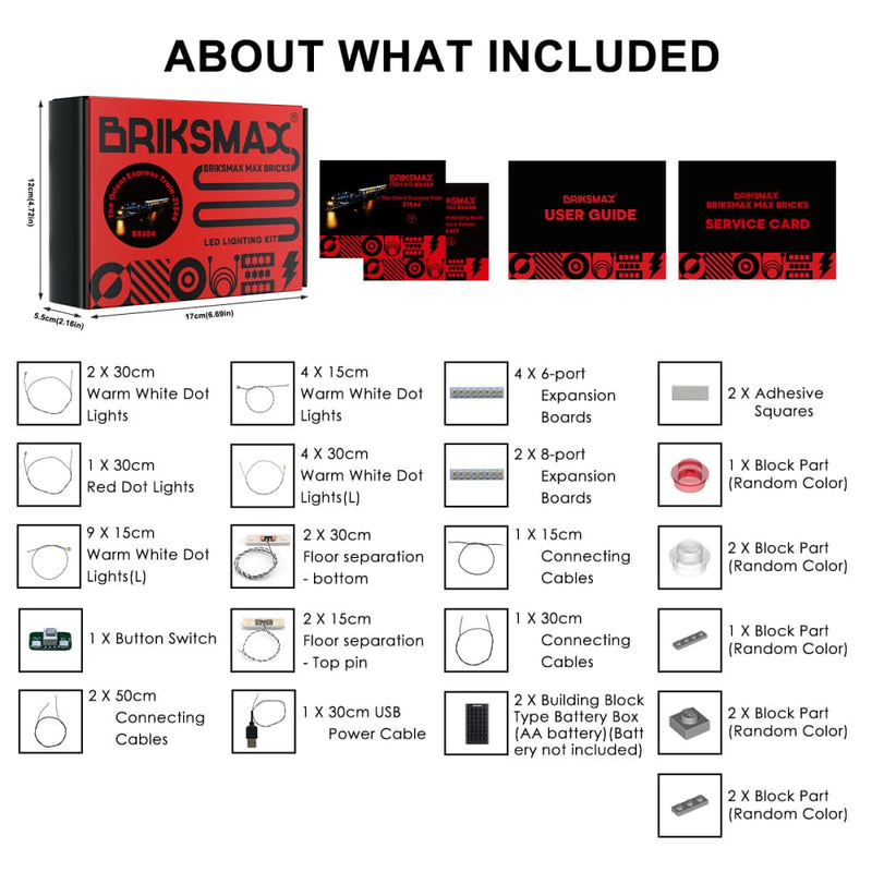 Beleuchtungsset für den Orient-Express-Zug 21344-BriksMax 