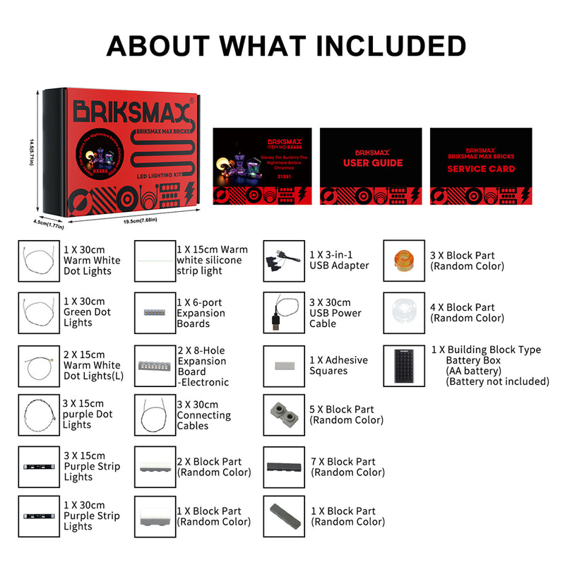 Lichtset für Disney Tim Burtons „Nightmare Before Christmas“