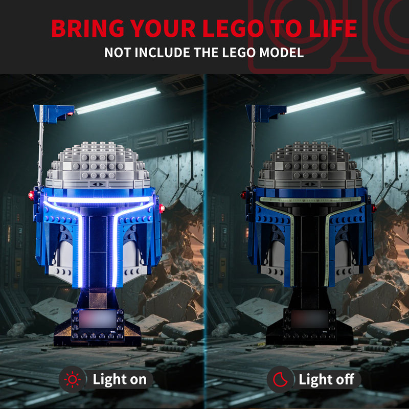 BriksMax 2.0 Light Kit For Jango Fett Helmet