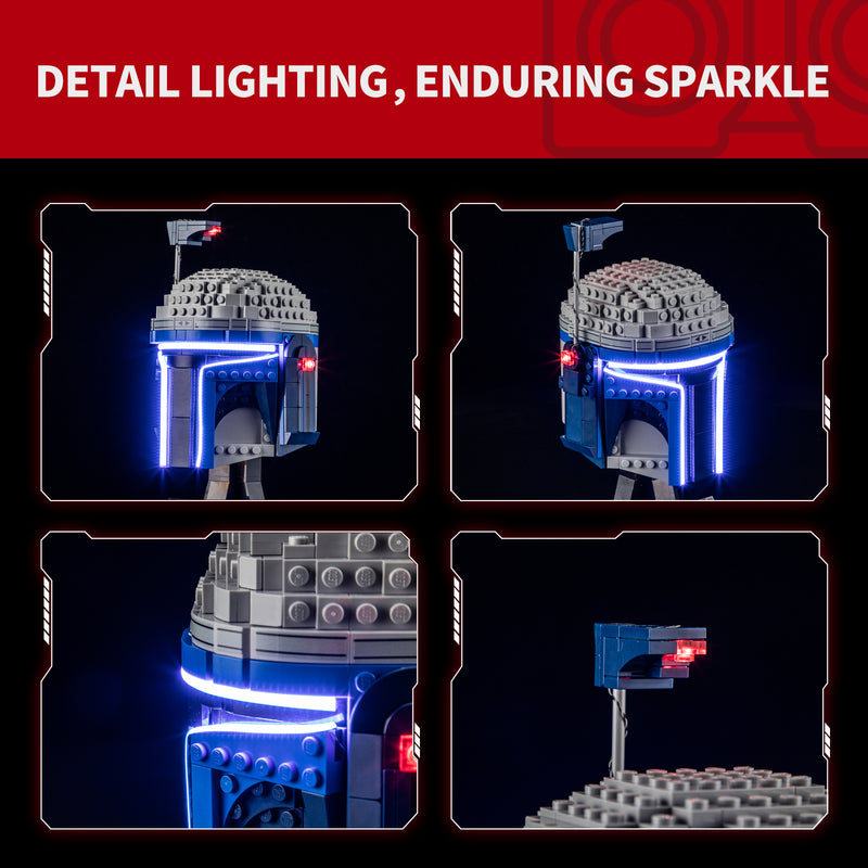 BriksMax 2.0 Light Kit For Jango Fett Helmet