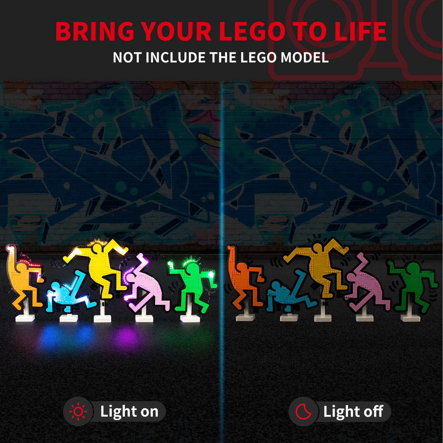 Briksmax 2.0 Light Kit For Keith Haring – Dancing Figures #31216-3