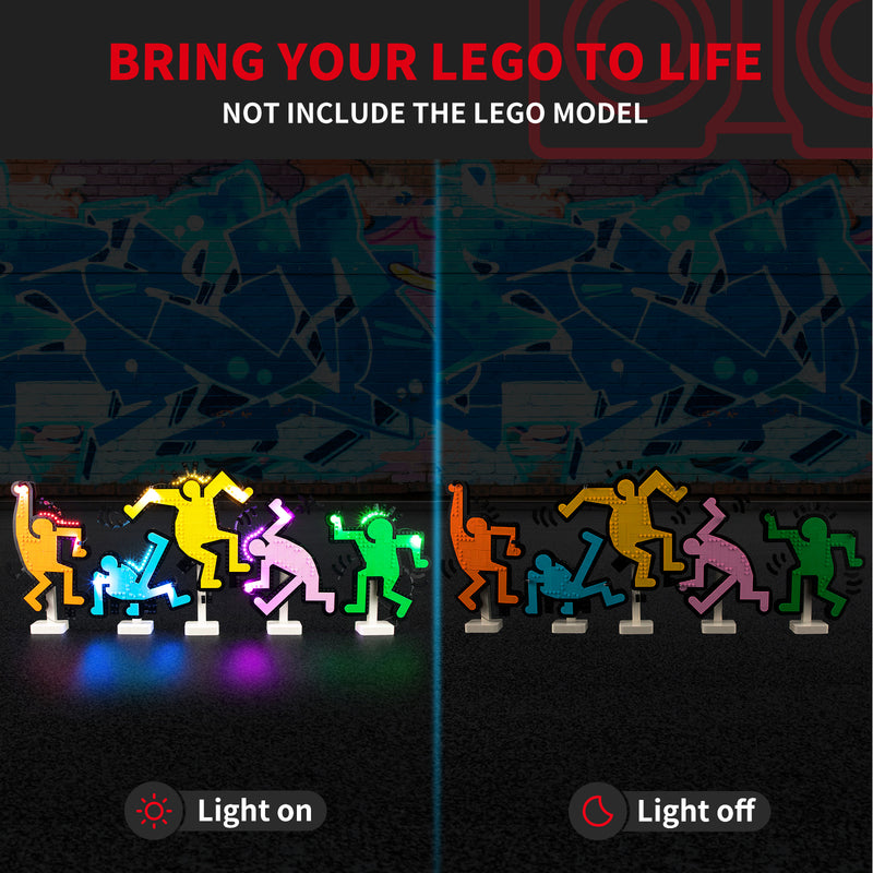 Briksmax 2.0 Light Kit For Keith Haring – Dancing Figures