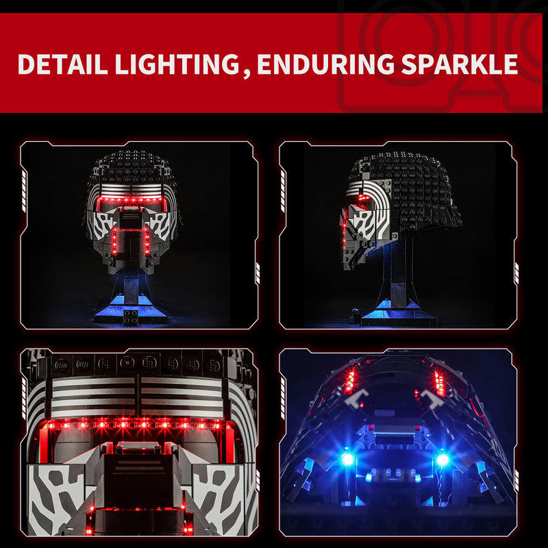 Briksmax 2.0 Light Kit For Kylo Ren Helmet