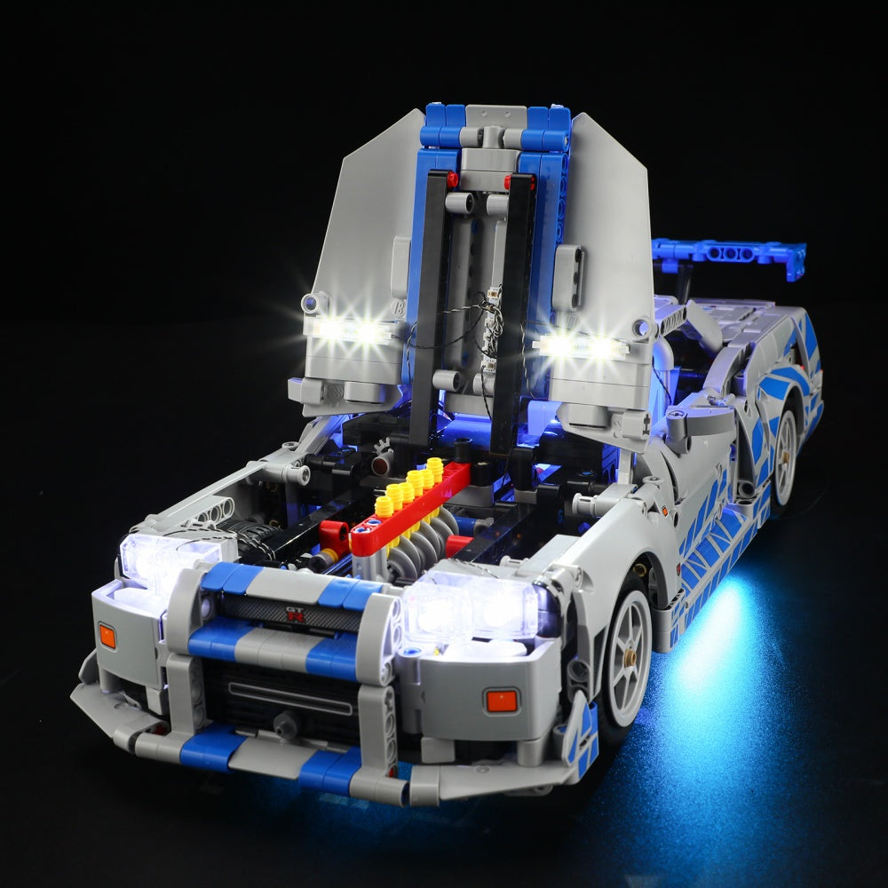 Beleuchtungsset für den Nissan Skyline GT-R (R34) aus 2 Fast 2 Furious (Auto 42210) - Briksmax 2.0