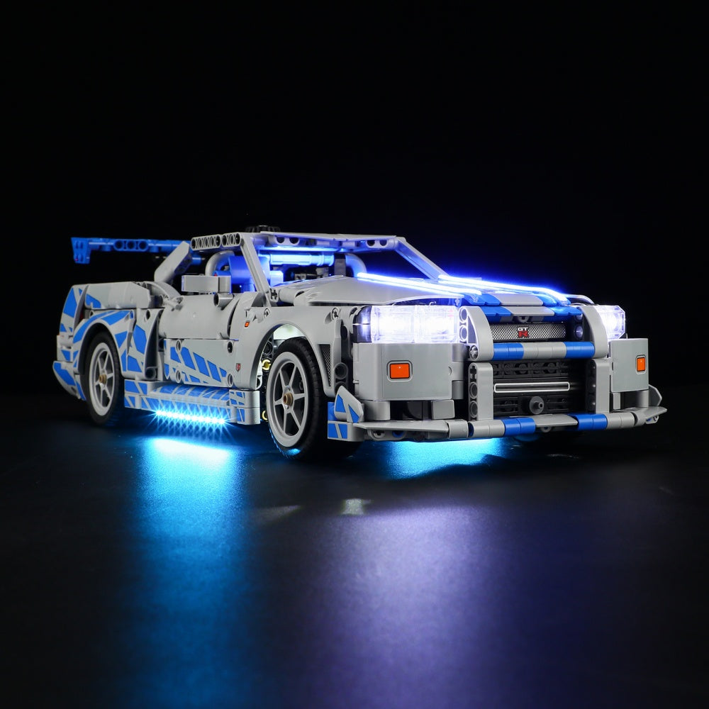 Beleuchtungsset für den Nissan Skyline GT-R (R34) aus 2 Fast 2 Furious (Auto 42210) - Briksmax 2.0