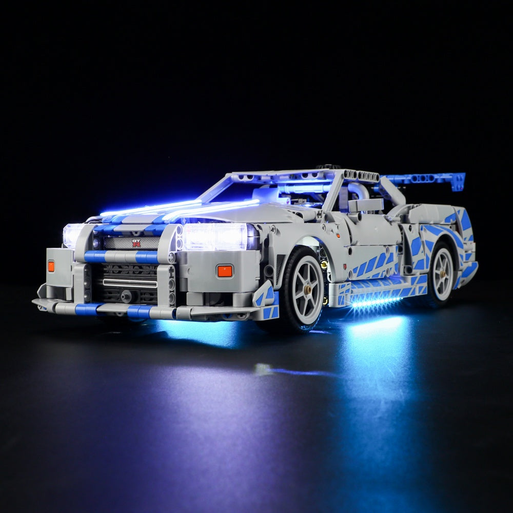 Beleuchtungsset für den Nissan Skyline GT-R (R34) aus 2 Fast 2 Furious (Auto 42210) - Briksmax 2.0