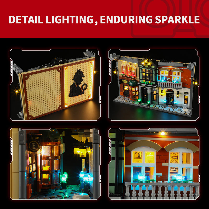 Briksmax 2.0 Light Kit For Sherlock Holmes: Book Nook