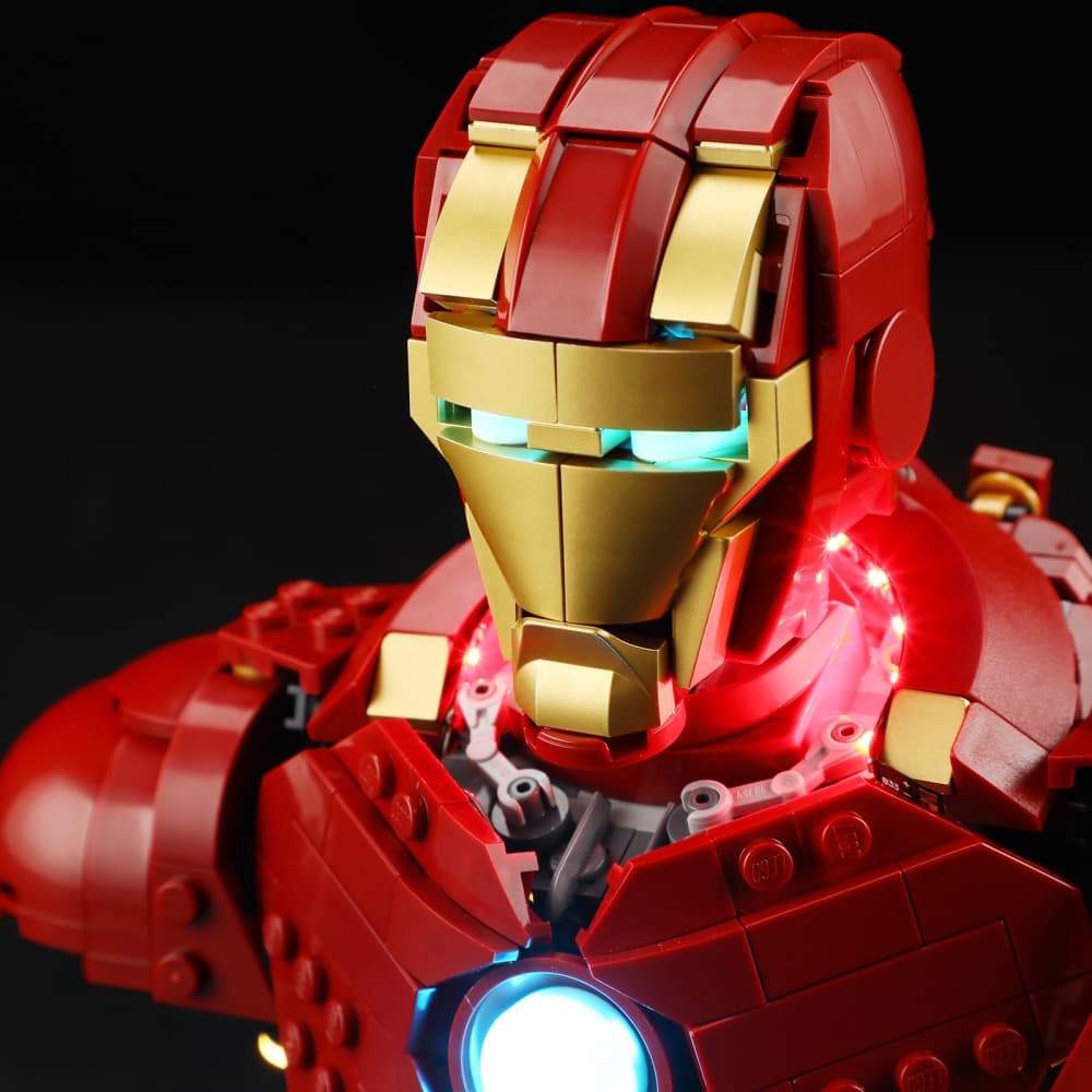Beleuchtungsset für Iron Man MK4 Büste 76327 - Briksmax 2.0
