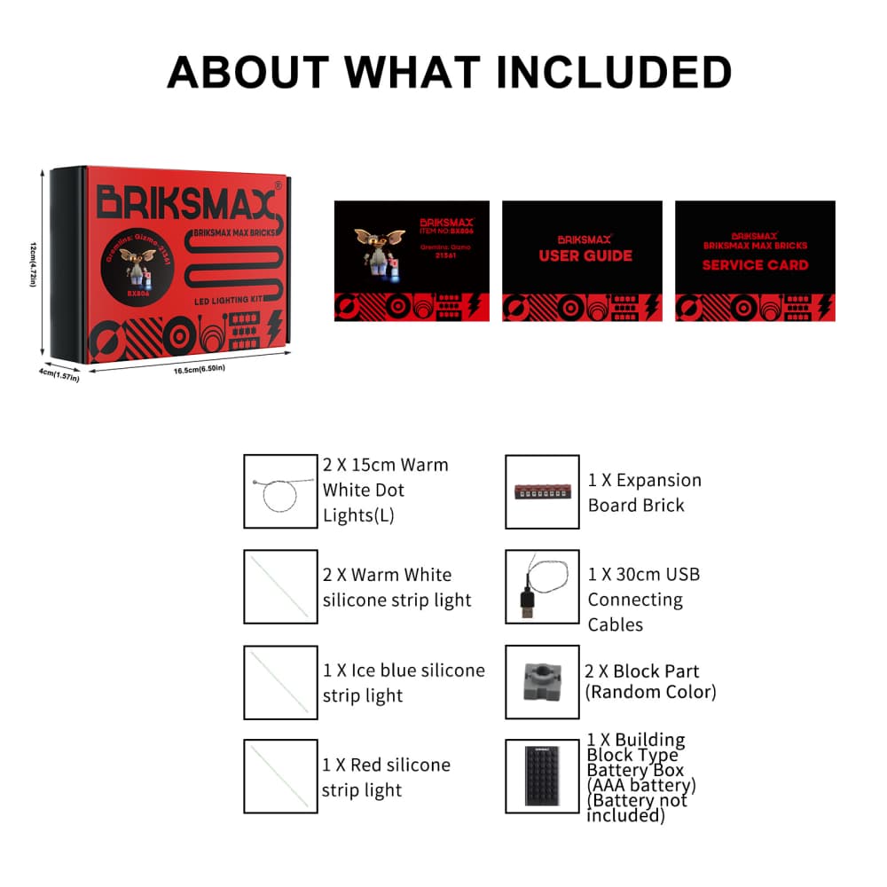 Kit d'éclairage pour Gremlins : Gizmo 21361- Briksmax 2.0