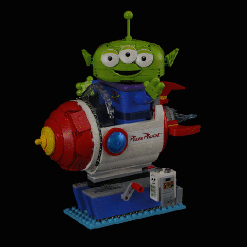 Light Kit for Alien with Pizza Planet Rocket Ride 43307-Briksmax 2.0