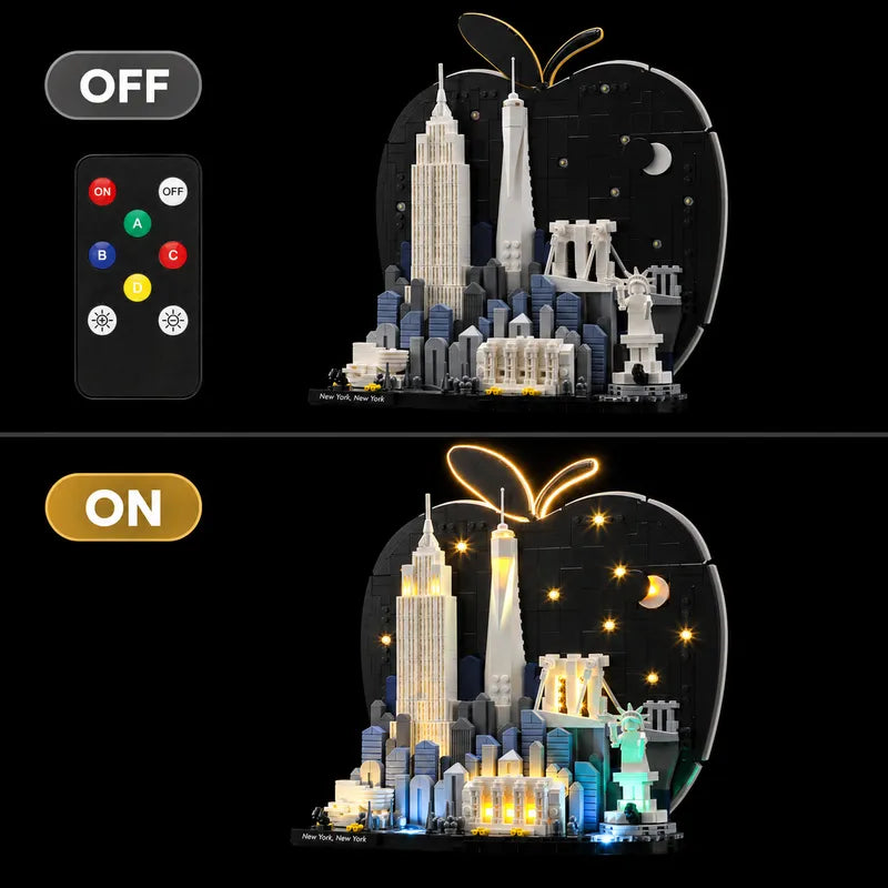 Remote Light kit for New York City – The Big Apple 21066 - Briksmax 2.0