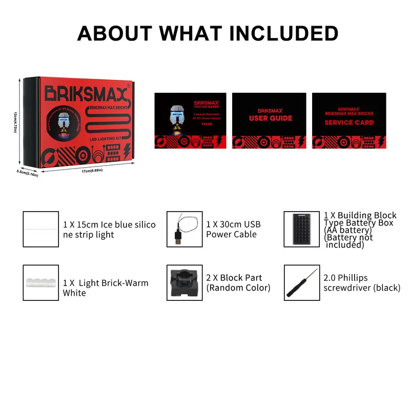 Light kit for Imperial Remnant AT-RT Driver Helmet 75458 | Briksmax 2.0
