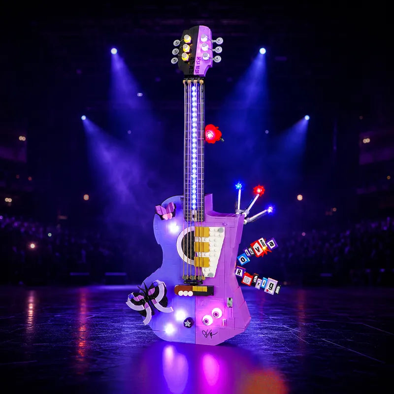 Light kit for Olivia Rodrigo's Dual Guitar 43031 | Briksmax 2.0