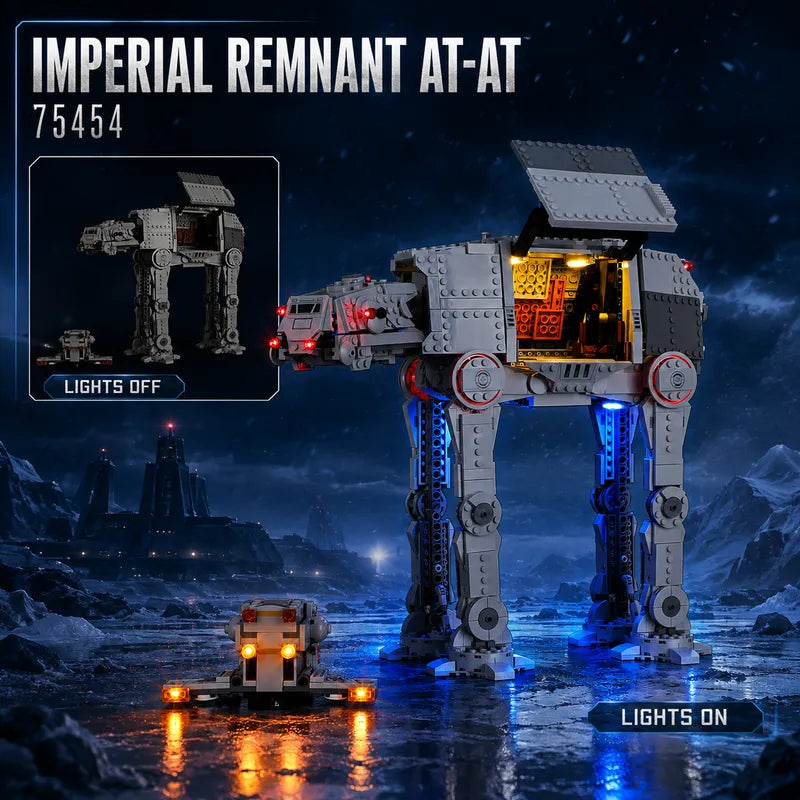 Light kit for Imperial Remnant AT-AT with INT-4 75454 | Briksmax 2.0【Not Final Price｜Coming Soon】