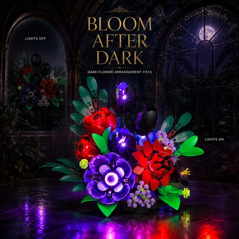 Light kit for Dark Flower Arrangement 11513 | Briksmax 2.0