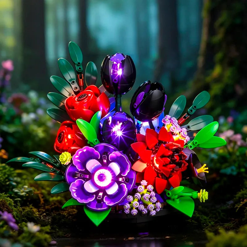 Light kit for Dark Flower Arrangement 11513 | Briksmax 2.0【Not Final Price｜Coming Soon】