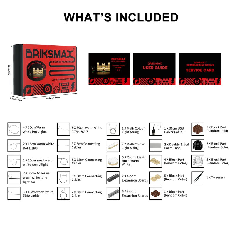 Light Kit For Downton Abbey 21373 - Briksmax 2.0