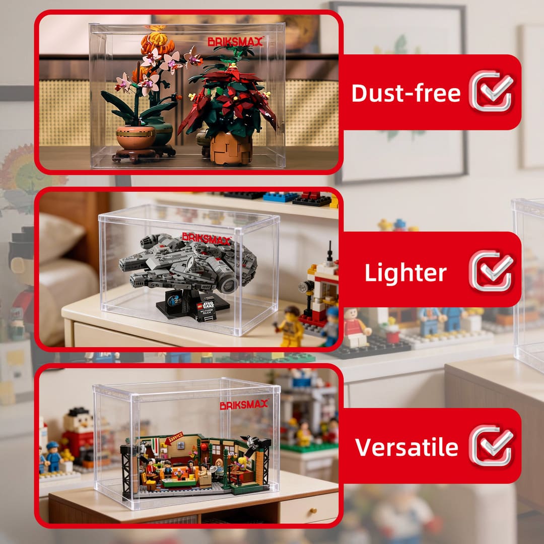Vitrine LEGO – Protégez vos créations (Grande) Lot de 2