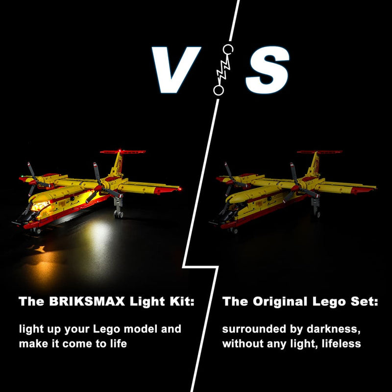 Briksmax Lego Technic Firefighter Aircraft 42152 Light Kit