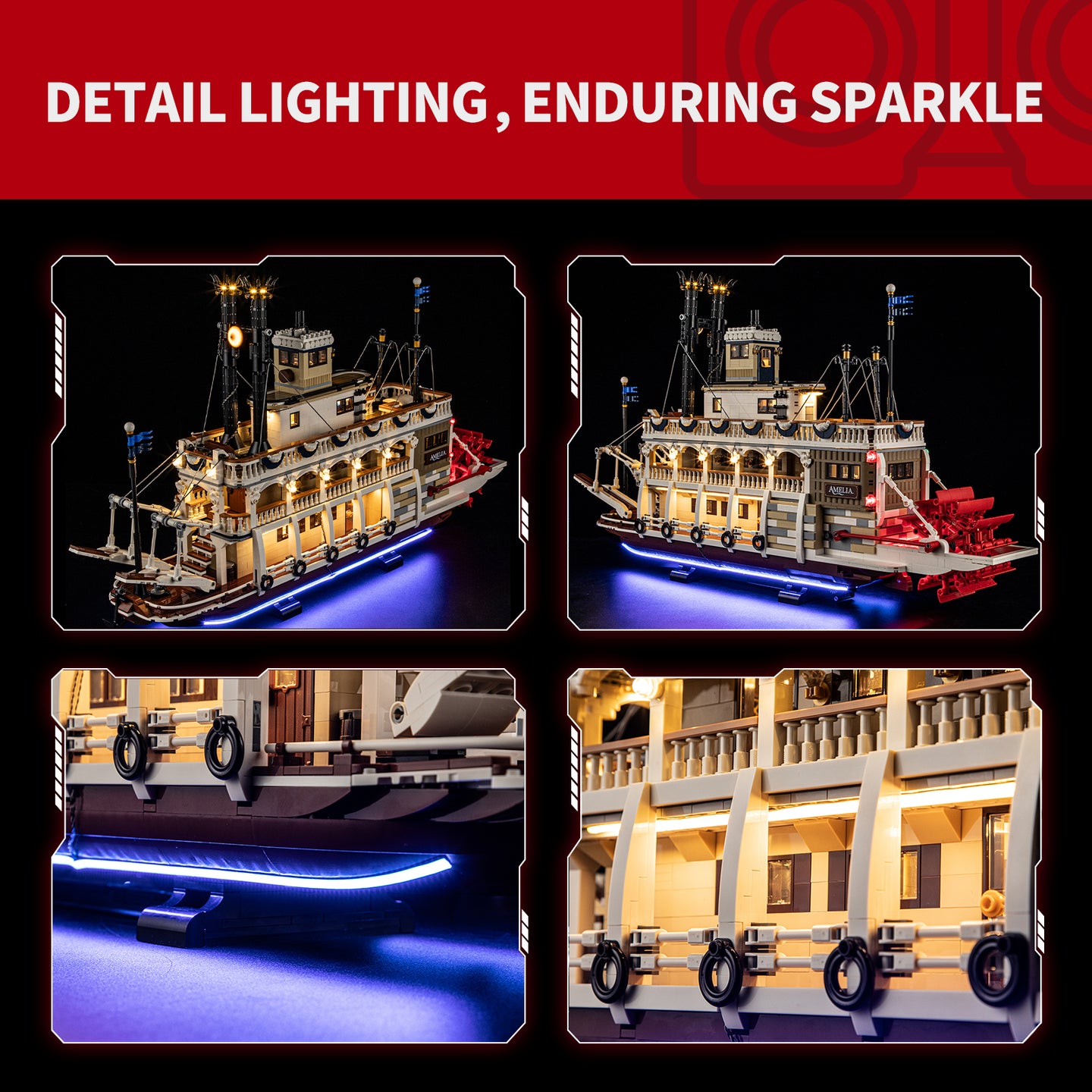 Briksmax 2.0 Light Kit For LEGO River Steamboat #21356-4