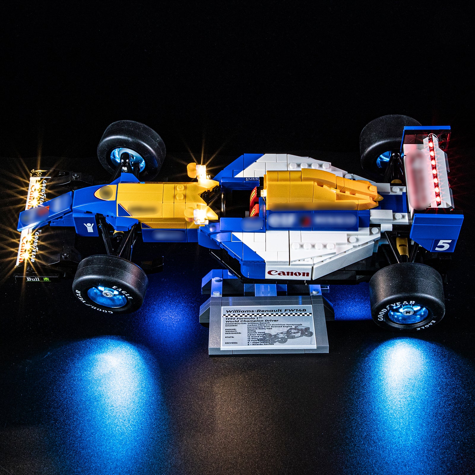 Briksmax 2.0 Light Kit For LEGO Williams Racing FW14B & Nigel Mansell #10353-8