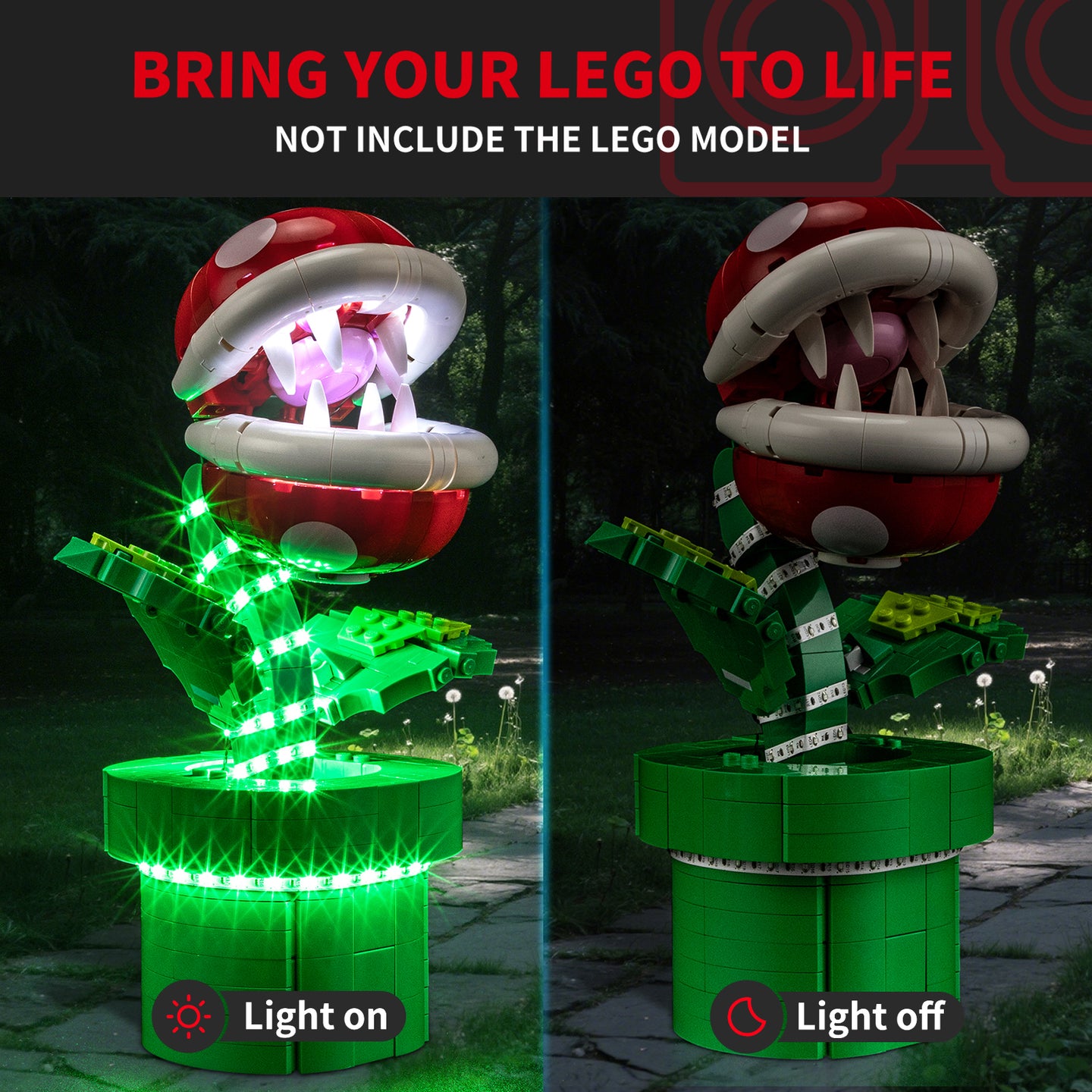 Briksmax Light Kit For Super Mario™ Piranha Plant #71426-4