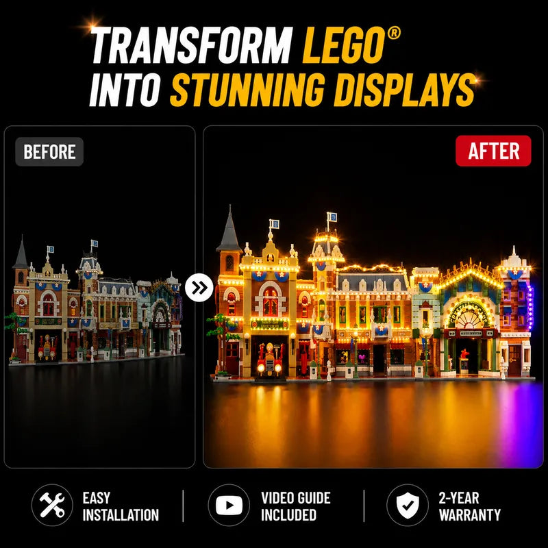 Light kit for Disney Main Street, U.S.A. 43302 - Briksmax 2.0