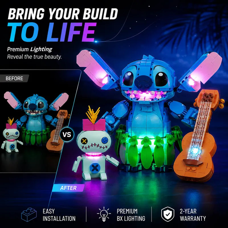 Light kit for Light kit for Stitch & Scrump 43296 - Briksmax 2.0