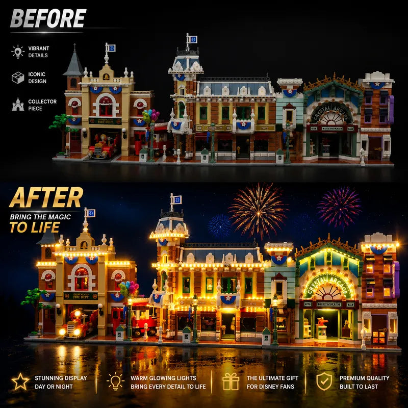 Light kit for Disney Main Street, U.S.A. 43302 - Lightailing