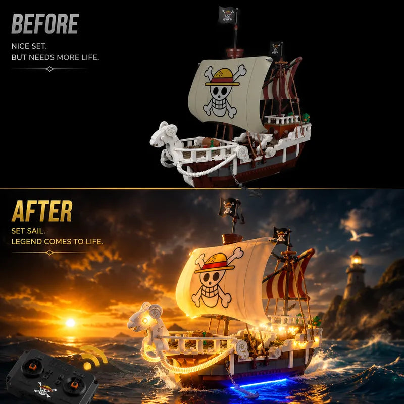 Remote Light kit for The Going Merry Pirate Ship 75639-Briksmax 2.0