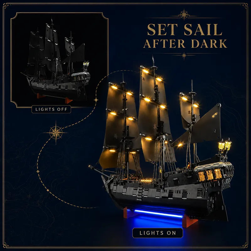 Kit d'éclairage pour le bateau pirate du capitaine Jack Sparrow 10365 - Briksmax 2.0