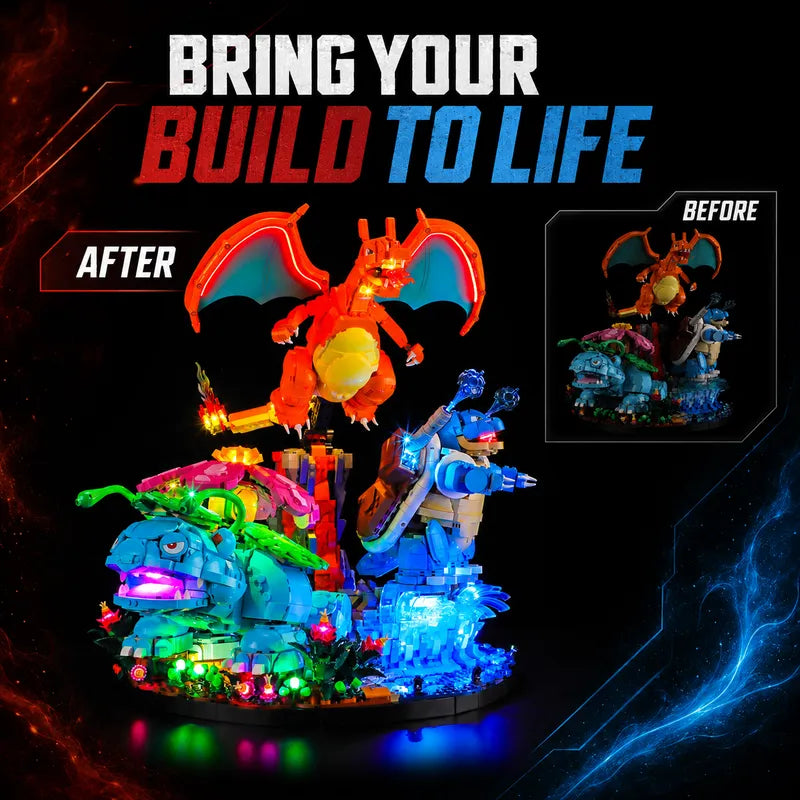 Light Kit for Venusaur, Charizard and Blastoise 72153 - Lightailing