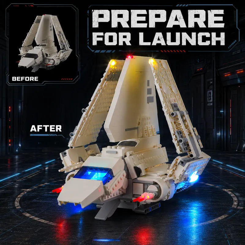 Light kit for Imperial Lambda-Class Shuttle 75459 | Briksmax 2.0