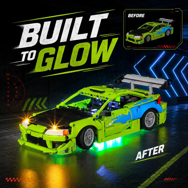 Light kit for Fast and Furious Mitsubishi Eclipse Car 42229  - Briksmax 2.0
