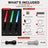 Kit de LED Sabre Laser Star Wars – Rouge / Vert / Bleu + Carte d'extension, USB et Câbles