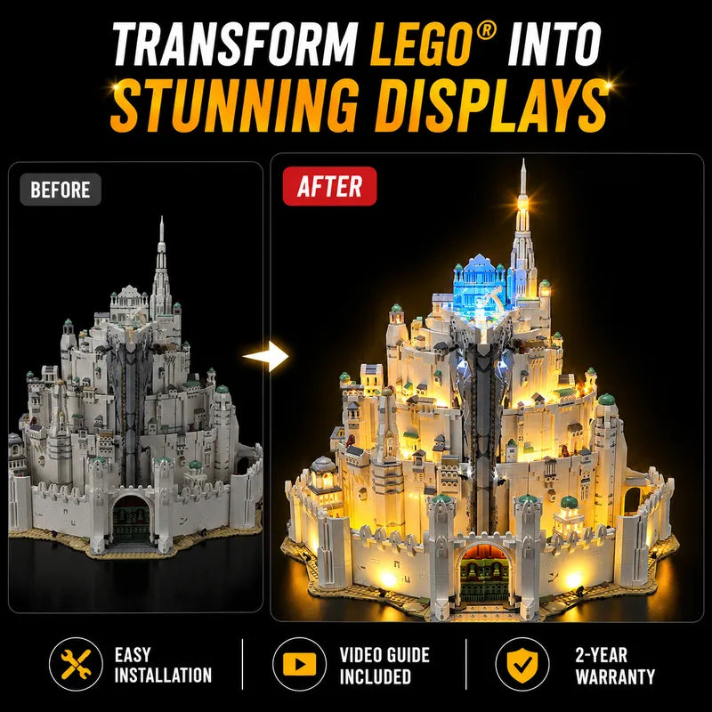 Light kit for The Lord of the Rings: Minas Tirith 11377 - Lightailing