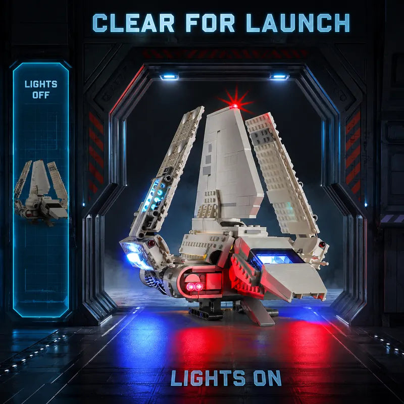 Light kit for Imperial Lambda-Class Shuttle 75459 | Lightailing