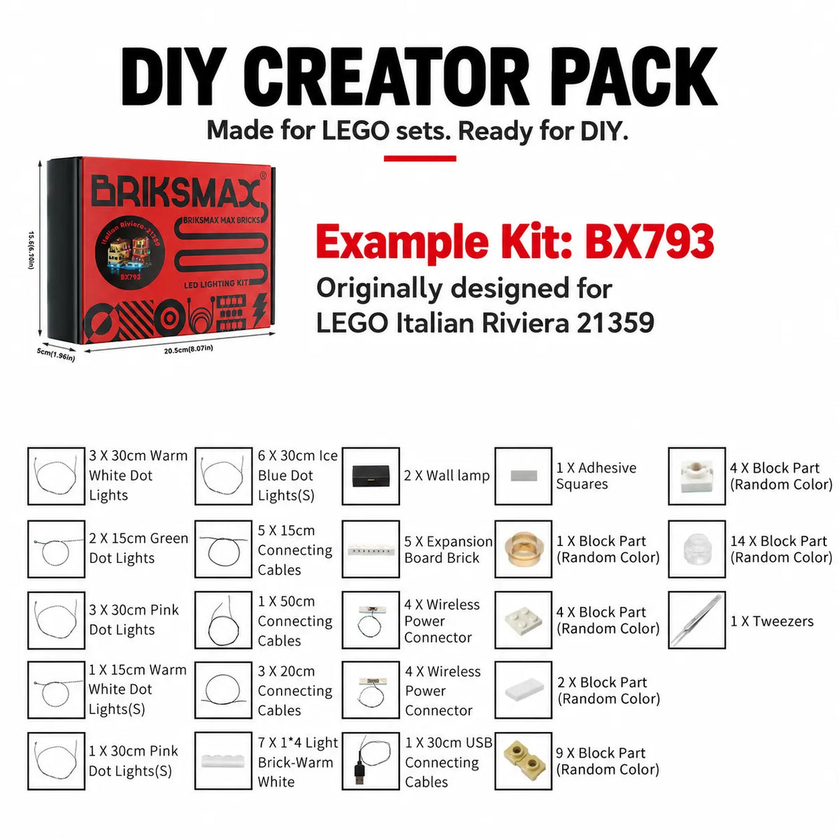 DIY Creator Pack – Lighting Kits for LEGO Builds