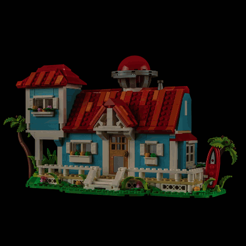 Lightailing Light Kit For LEGO Lilo and Stitch Beach House #43268-2
