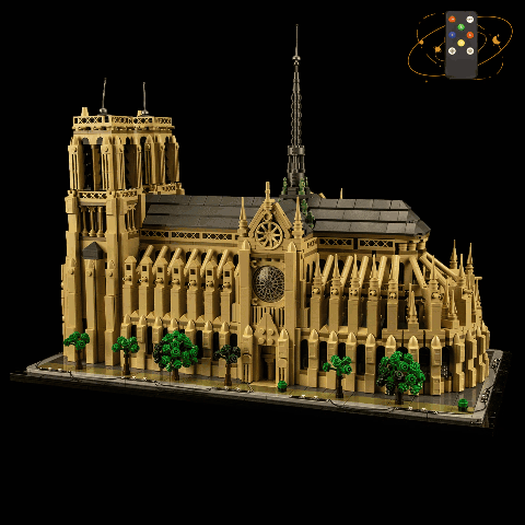 Light Kit for Notre-Dame de Paris 21061-Lightailing(Remote Version)