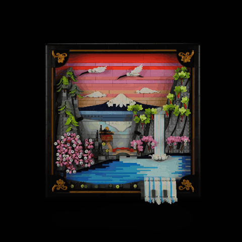 Light Kit for Japanese Cherry Blossom Landscape 31218 - Lightailing