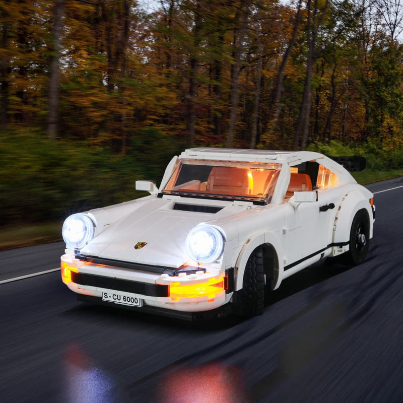 Add led lights to Lego Porsche 911 10295 -1