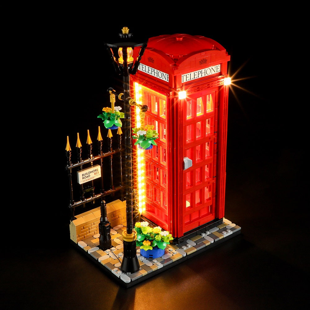 Light kit for Red London Telephone Box 21347-Lightailing