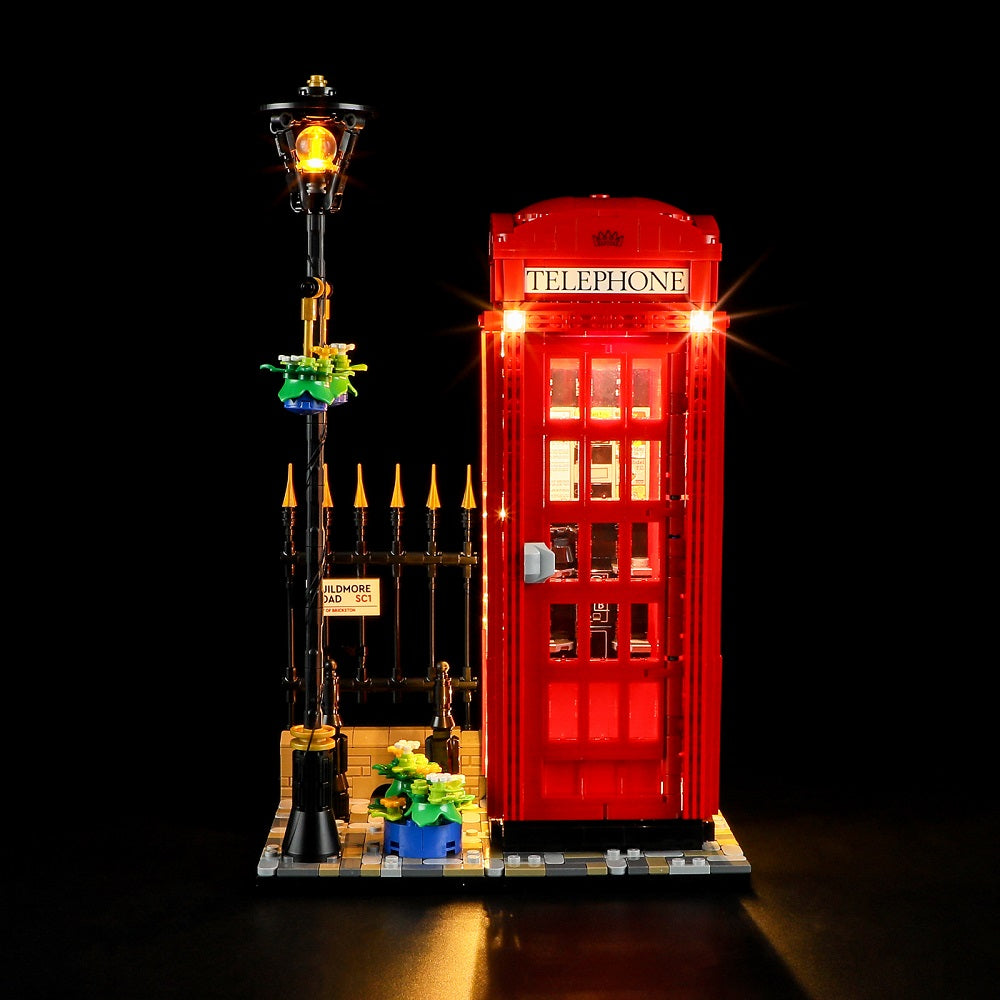 Light kit for Red London Telephone Box 21347-Lightailing